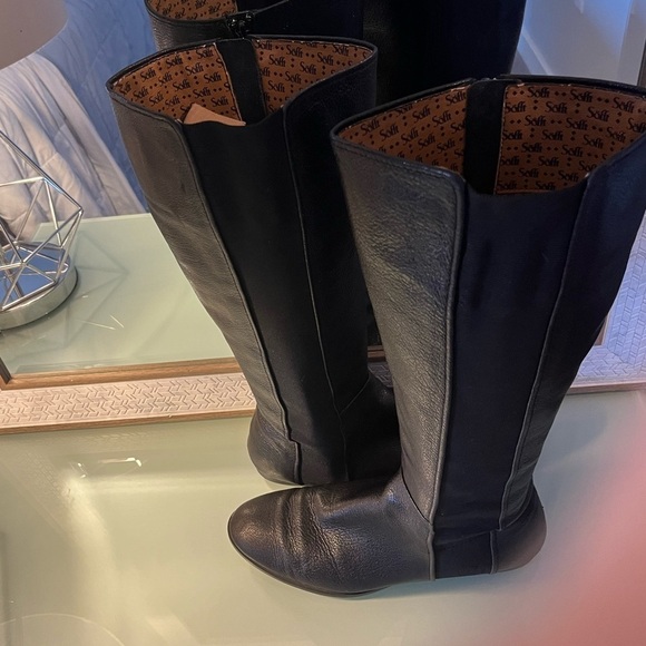 Sofft Black leather boots - Picture 5 of 8